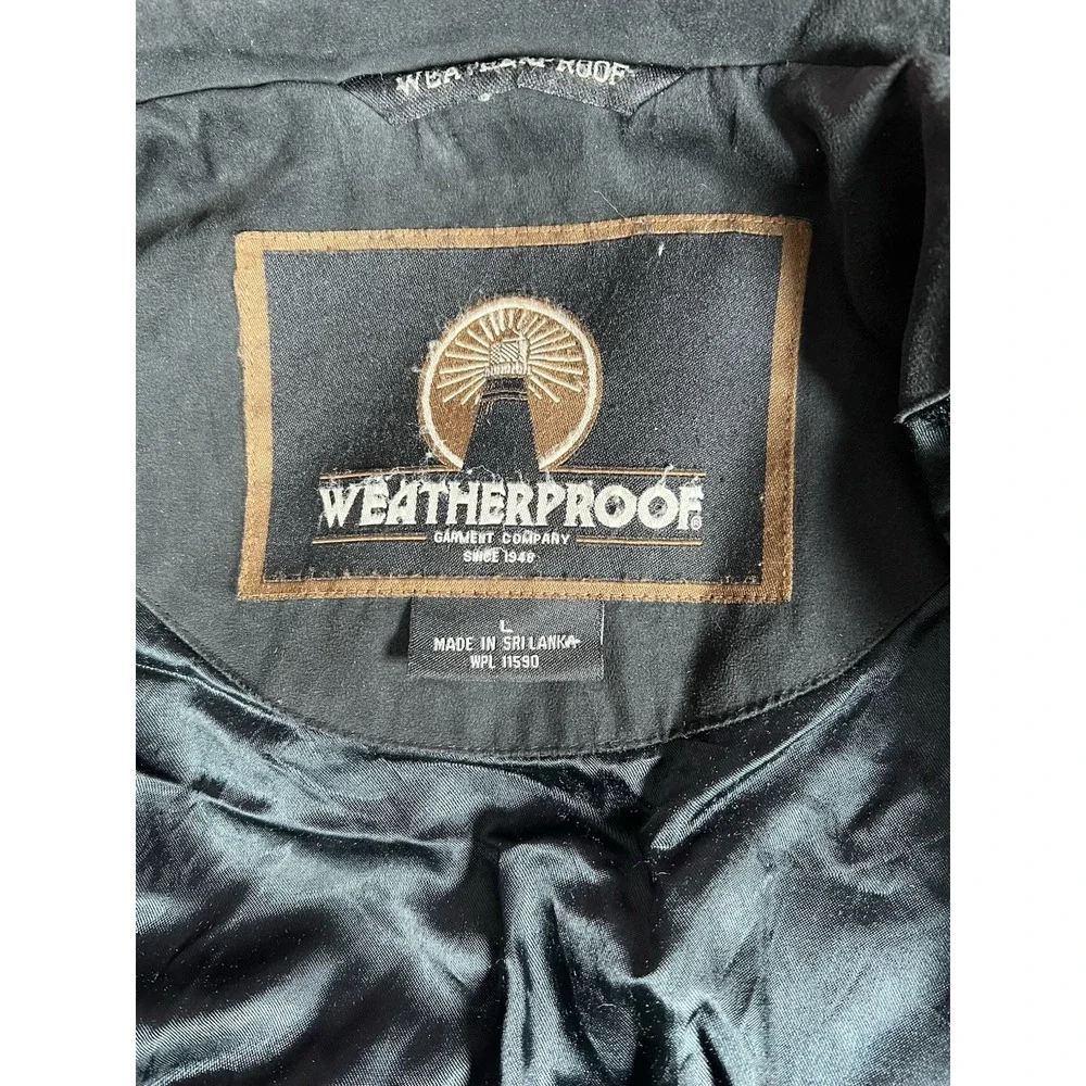 Weatherproof Black Jacket Size Large‎